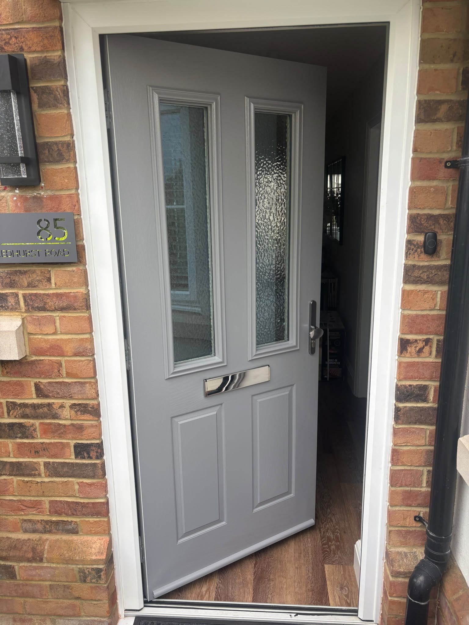 White to Contemporary Grey — after respray